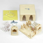 Cat5E 2Port Surface Mount Box w/Jack